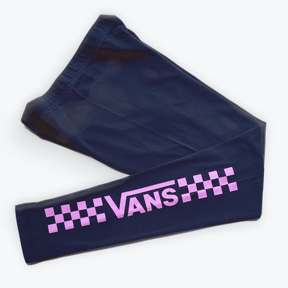 VANS Women’s Pink and Black Classic Checkerboard Leggings Size XXS